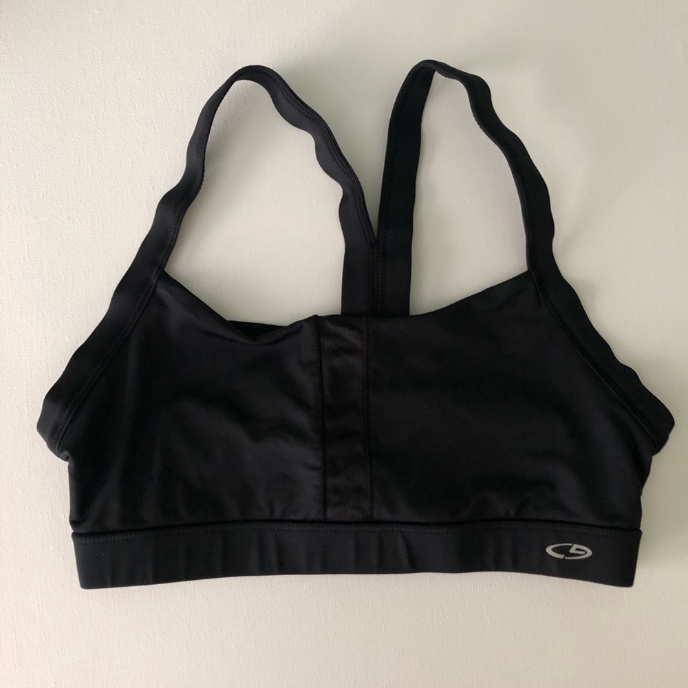 Black champions sports bra